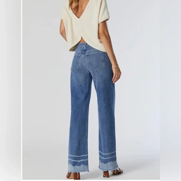 Mavi Women's Aria High Rise Wide Leg Jeans - NWT 25 x30 - Picture 2 of 11